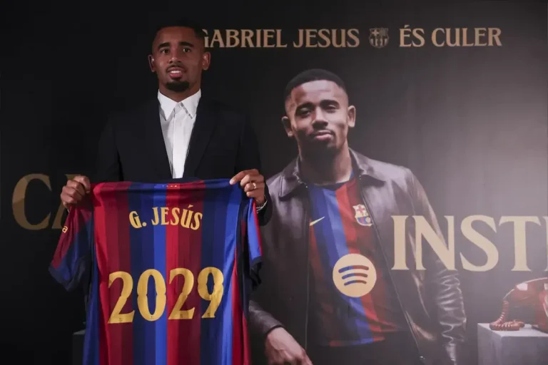 Arsenal Striker Gabriel Jesus Heads To Barcelona As Deadline Day Heads Towards Frantic Finale